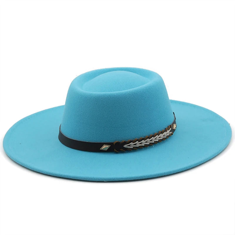 Wool Felt Panama Fedora — Classic British Style