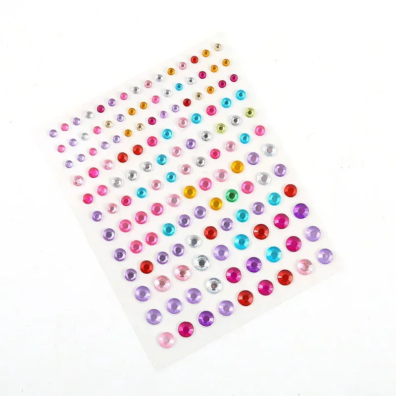 3D Sexy Face Tattoo Stickers Temporary Tattoos Glitter Fake Tattoo Rhinestones Masquerade for Women Party Face Jewels Tattoo