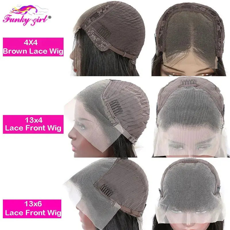 Bone Straight Brazilian Transparent HD Lace Front Wig
