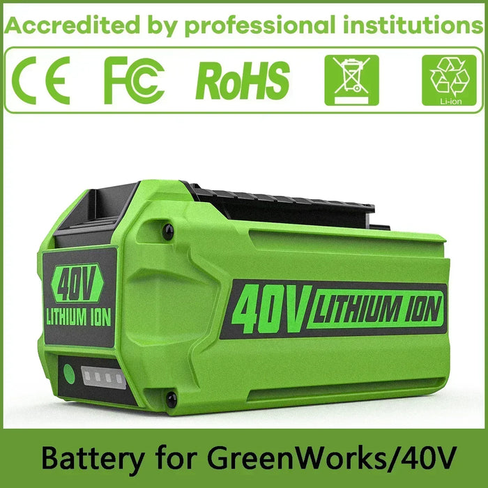 For Greenworks 40V Batteries 6Ah GreenWorks G-MAX Li-ion Battery Manufacturer Replacement Battery For Lawn Mower Power Tool