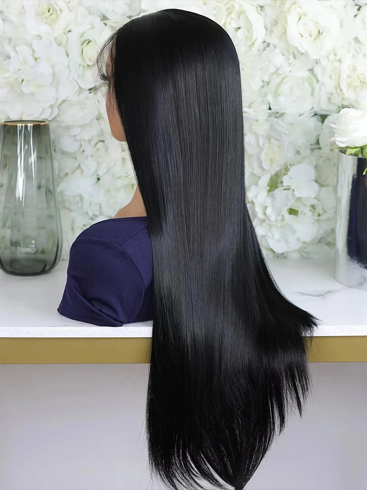 HD Lace Bone Straight Wig 30-40 Inch – 300% Density