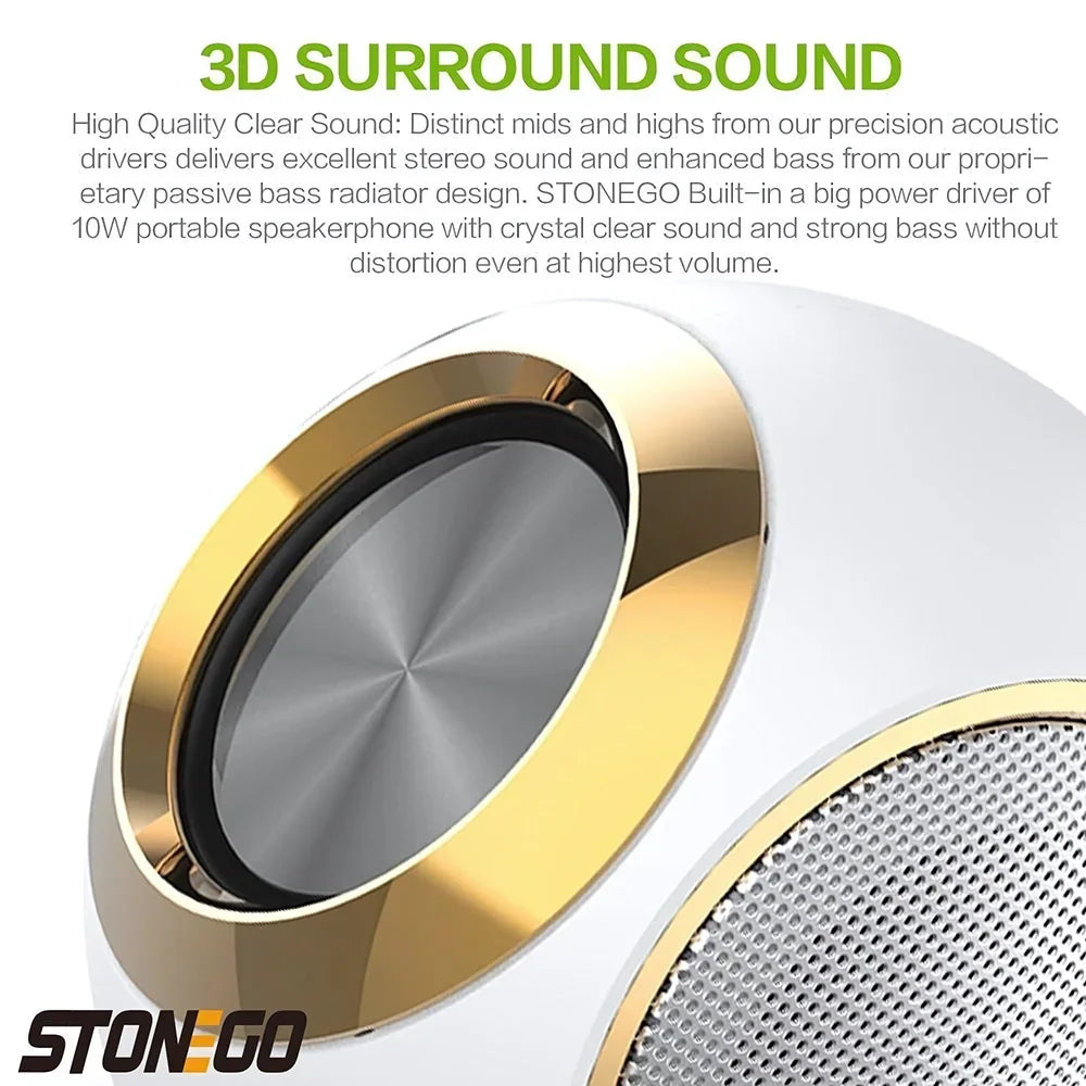 STONEGO Portable Wireless Bluetooth Speaker — 8W with TWS Stereo