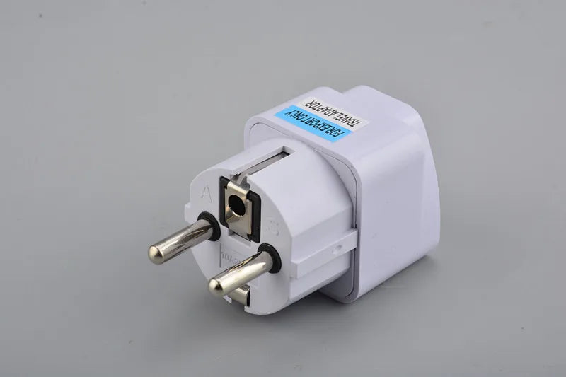 Universal EU Plug Travel Adapter — Convert US/UK/AU/KR Plugs to EU