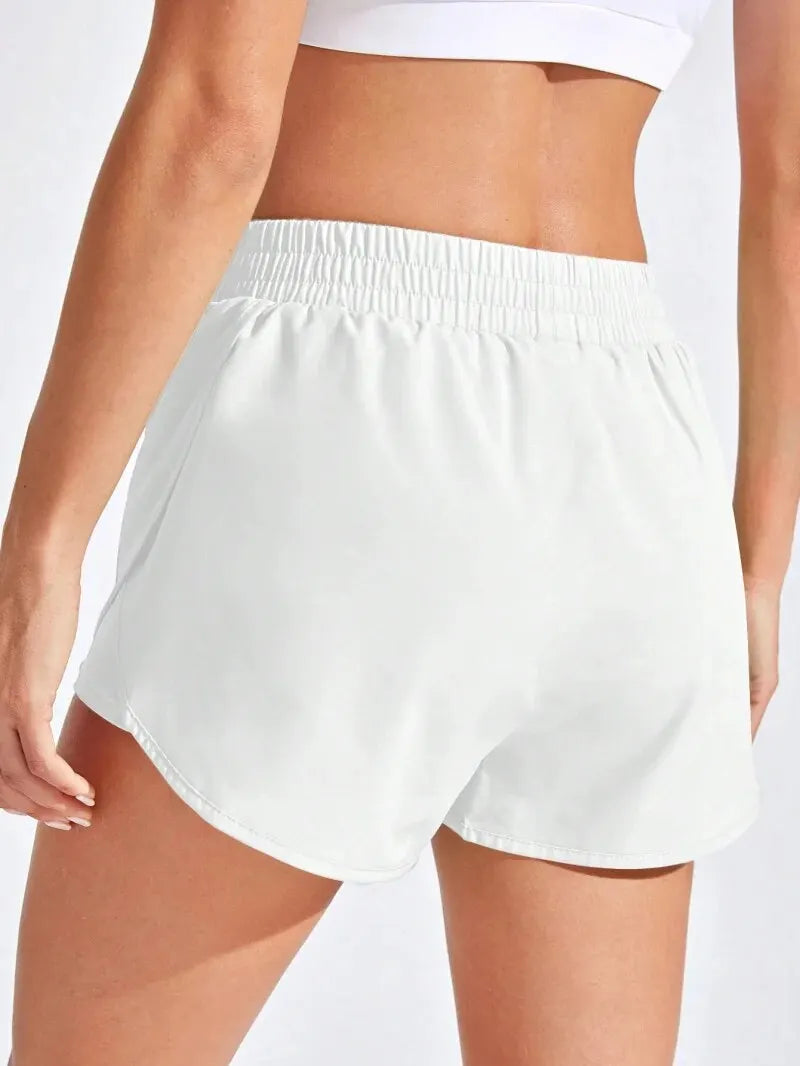 Elastic Running Workout Shorts