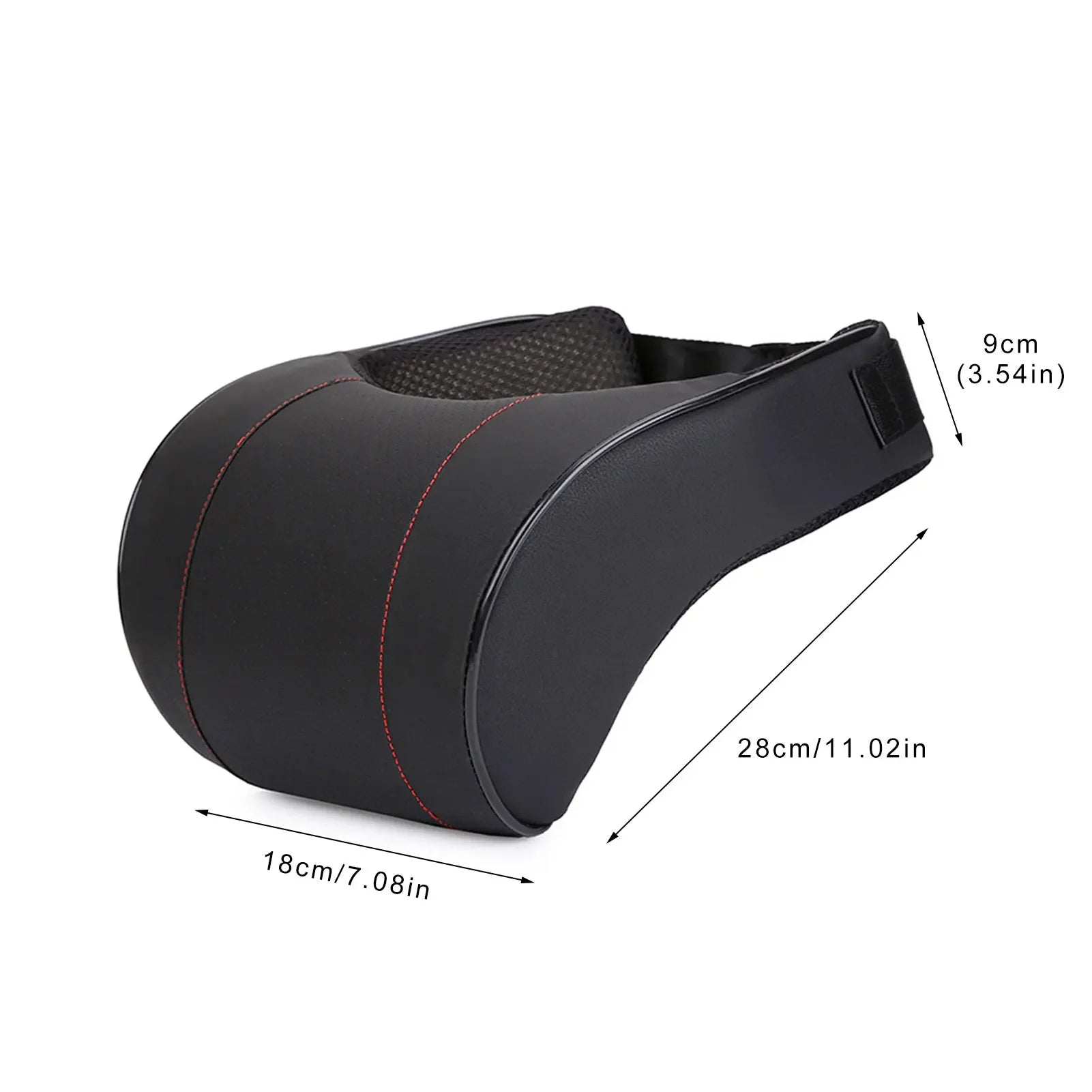 2025 Memory Foam Car Neck Pillow – PU Leather Headrest Cushion for Comfortable Driving, Seat Headrest Pad for Auto Interior