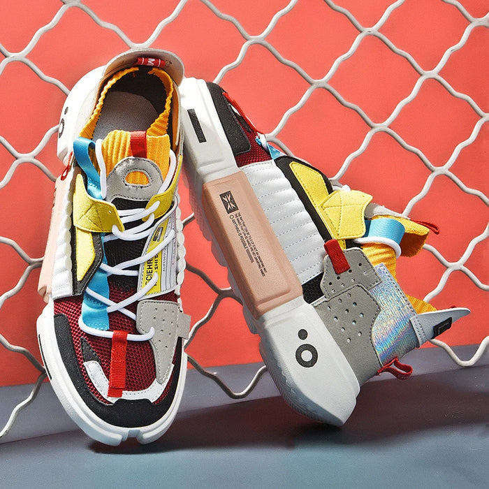 Men's Korean Style Color-Blocking Couple Shoes