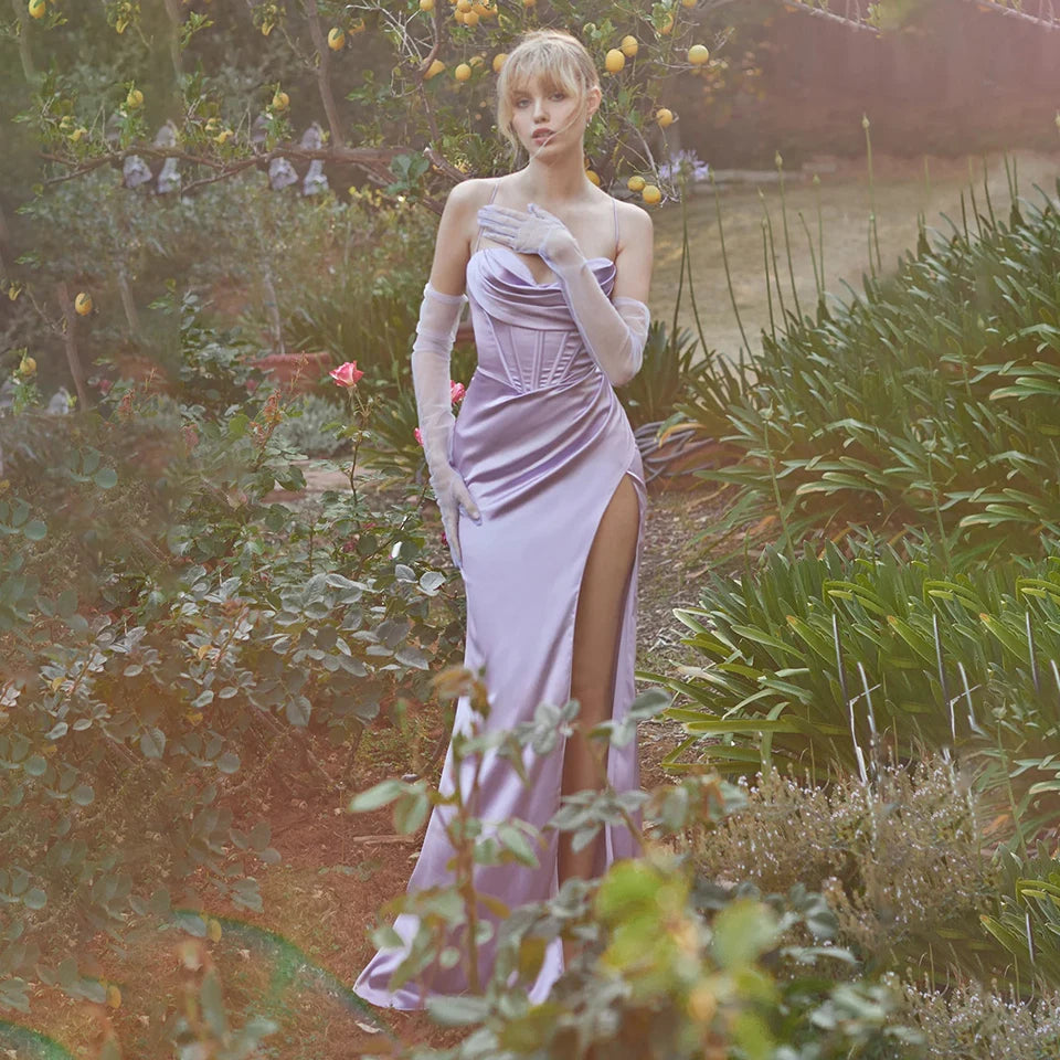 Customized Spaghetti Strap Mermaid Evening Dress