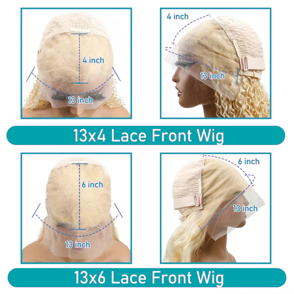 613 Blonde Body Wave Lace Front Wig – 220 Density