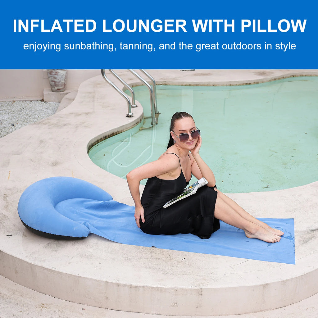 Foldable Inflatable Beach Mat Compact
