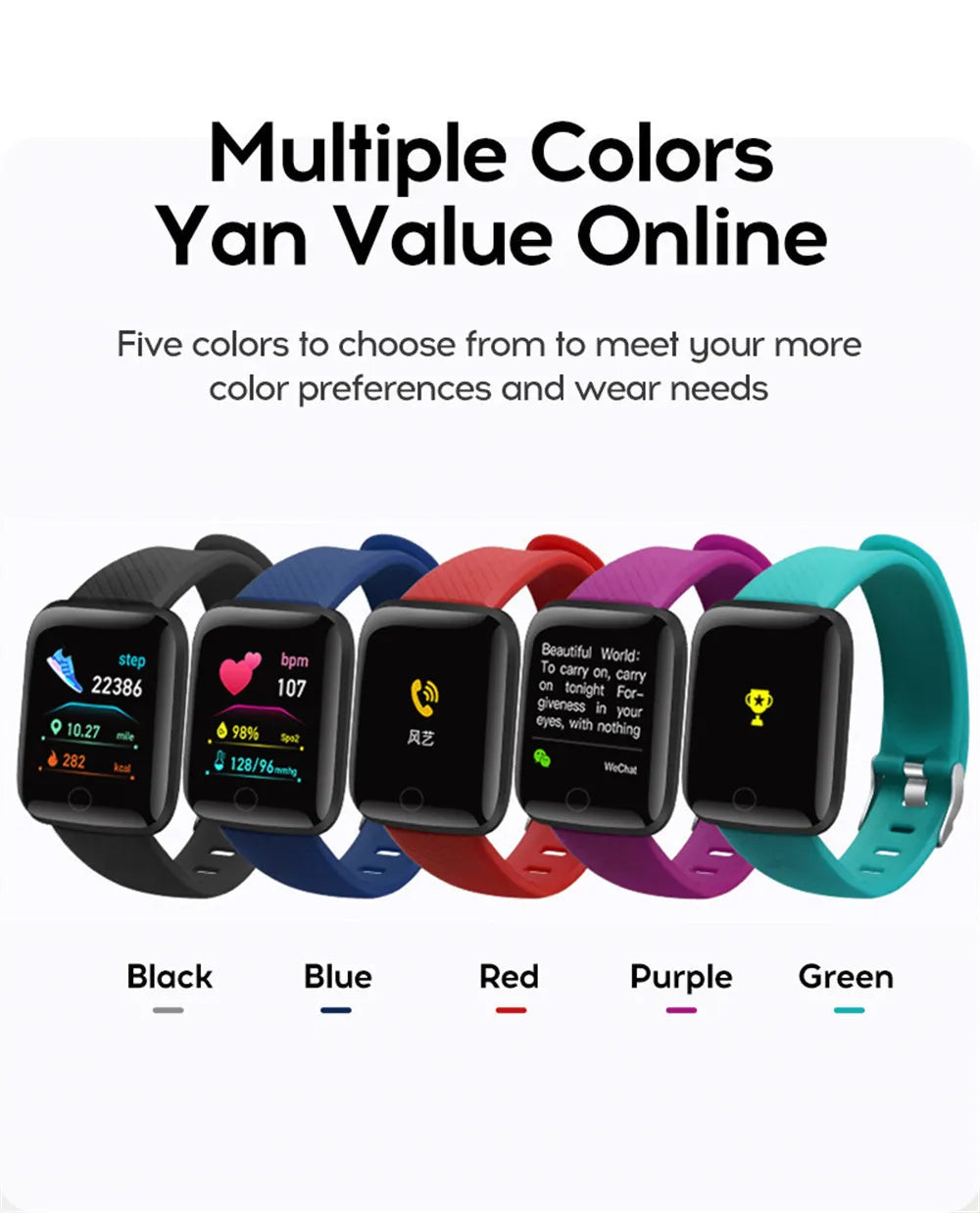 Smartwatch Fitness Monitor for Men and Women