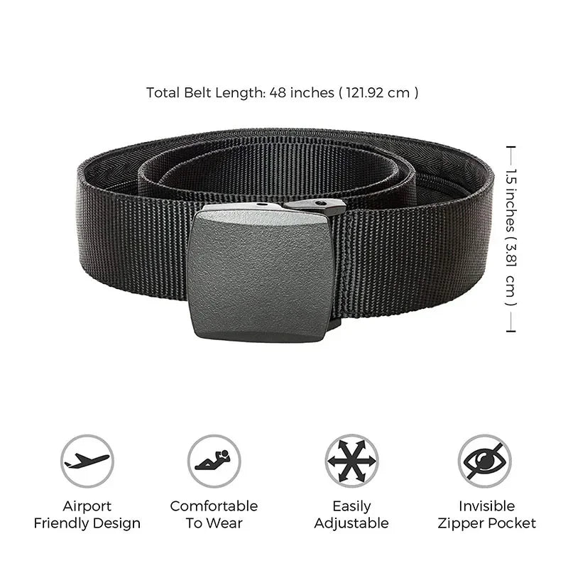 Hidden Money Belt — Anti-Theft Travel Cash Belt