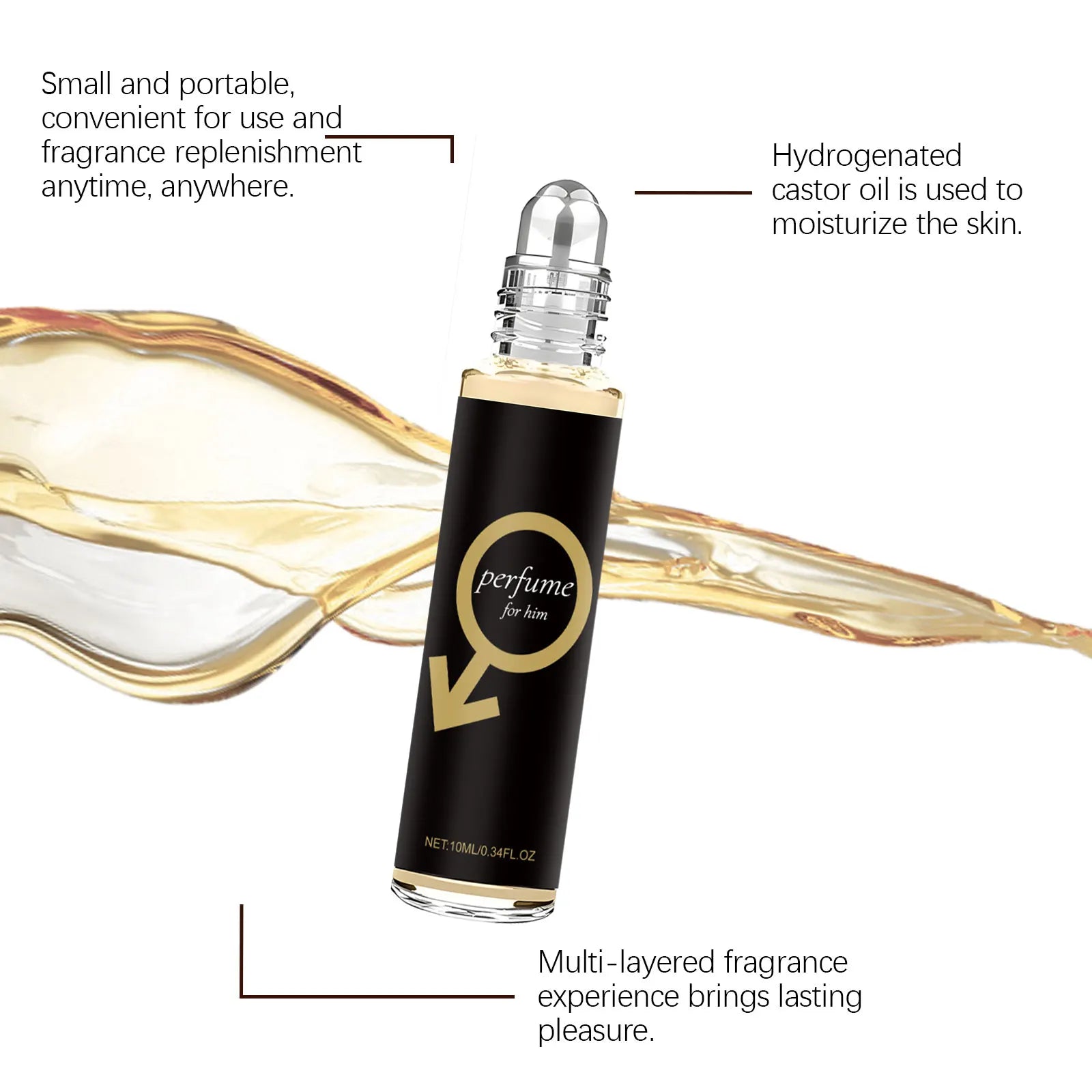Men's Daily Roll-On Cologne — Crisp Fresh Scent