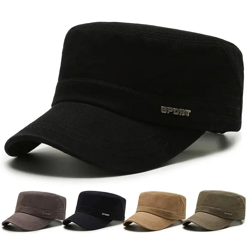 Men's Flat Military Cap Casual Fashion
