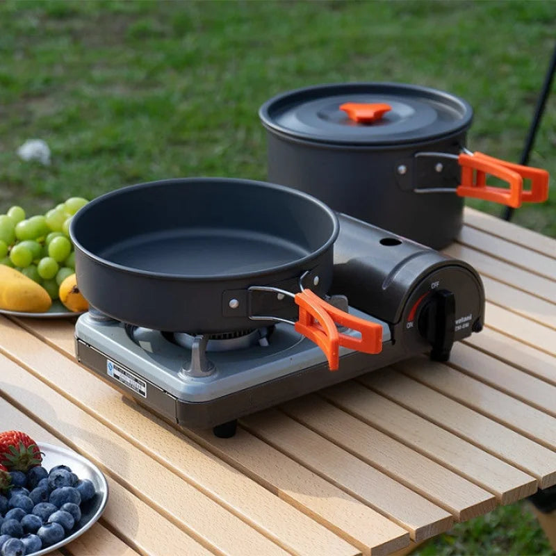 Camping Cookware Set Portable Outdoor Kit