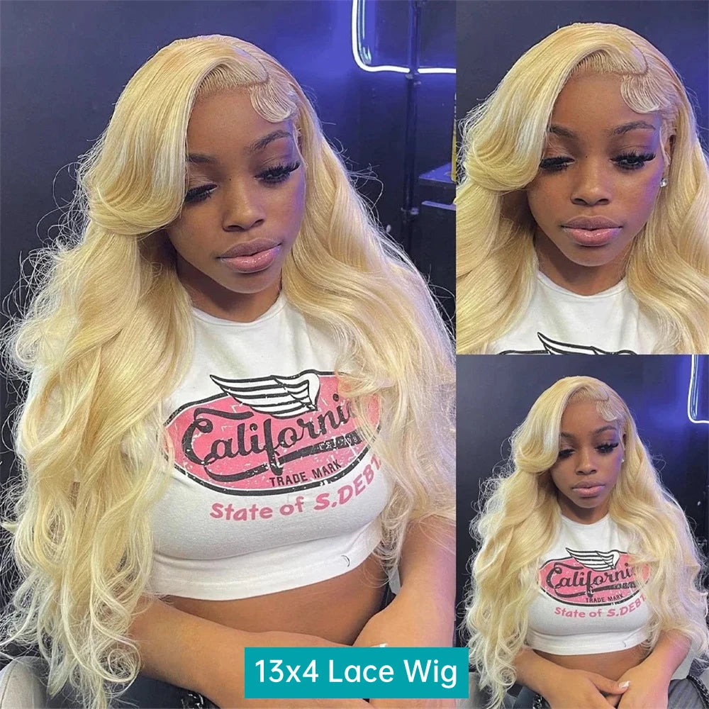 613 Blonde Body Wave Lace Front Wig – 220 Density