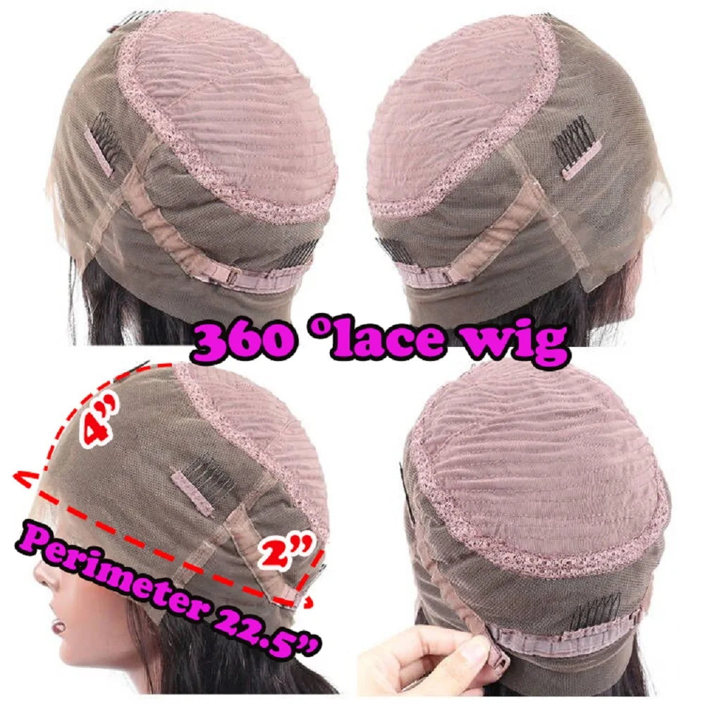 Glueless Brown Blonde Highlight Body Wave 5x5 Wig