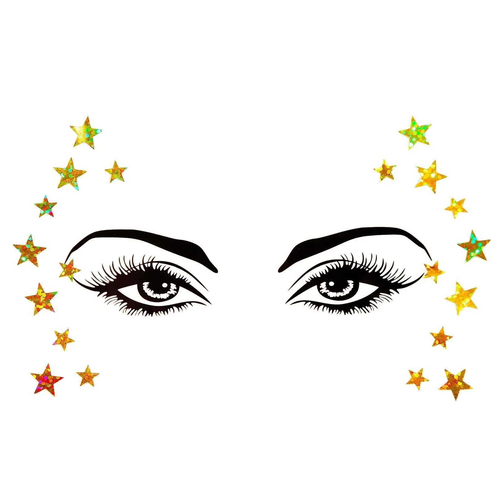 3D Sexy Face Tattoo Stickers Temporary Tattoos Glitter Fake Tattoo Rhinestones Masquerade for Women Party Face Jewels Tattoo