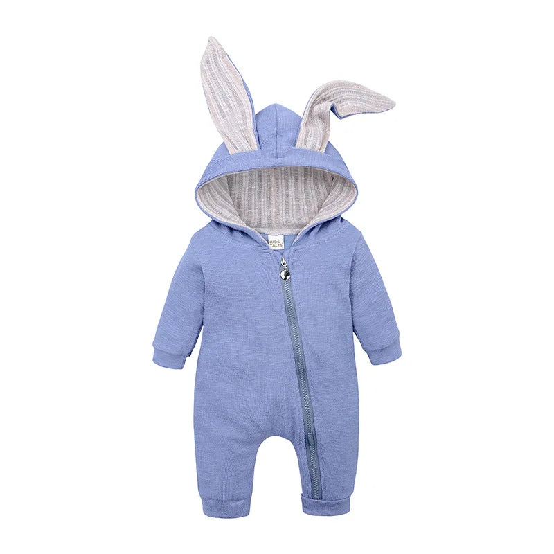 Baby Boys Easter Bunny Hooded Romper