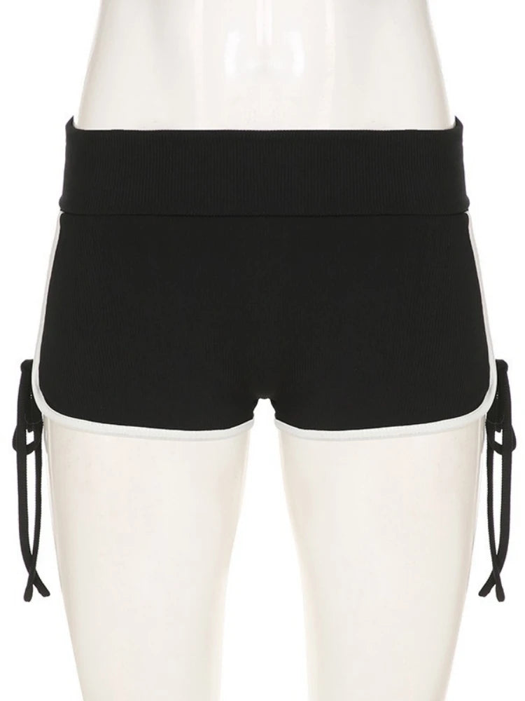 Y2K High-Waist Drawstring Shorts
