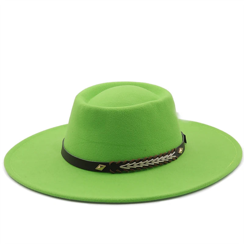 Wool Felt Panama Fedora — Classic British Style