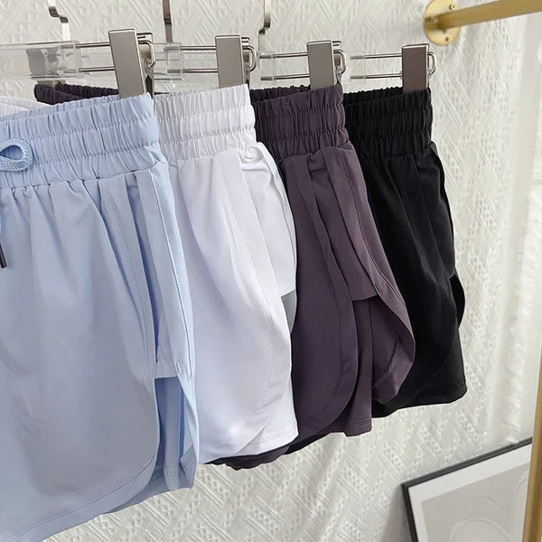 Double-Layer Quick-Dry Yoga Shorts
