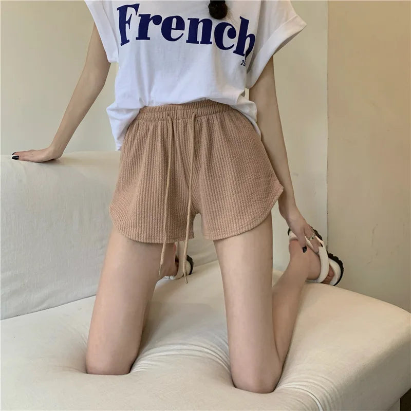 Wide-Leg Breathable Yoga Shorts
