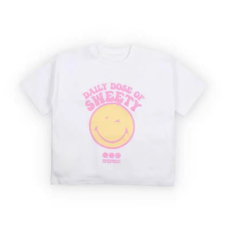 Kids Printed Summer T-Shirt & Skirt Set – Ages 2-10