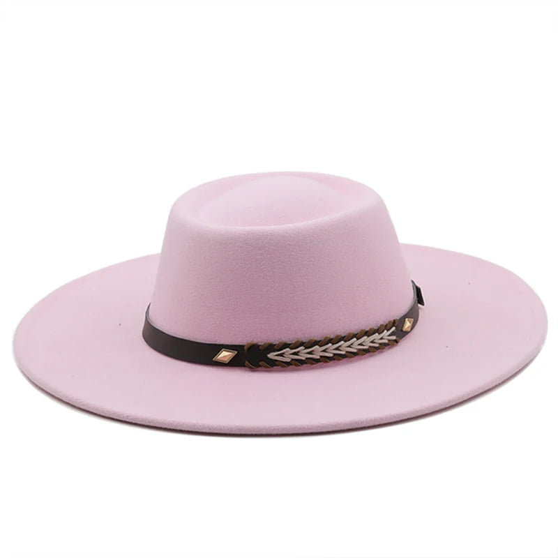 Wool Felt Panama Fedora — Classic British Style