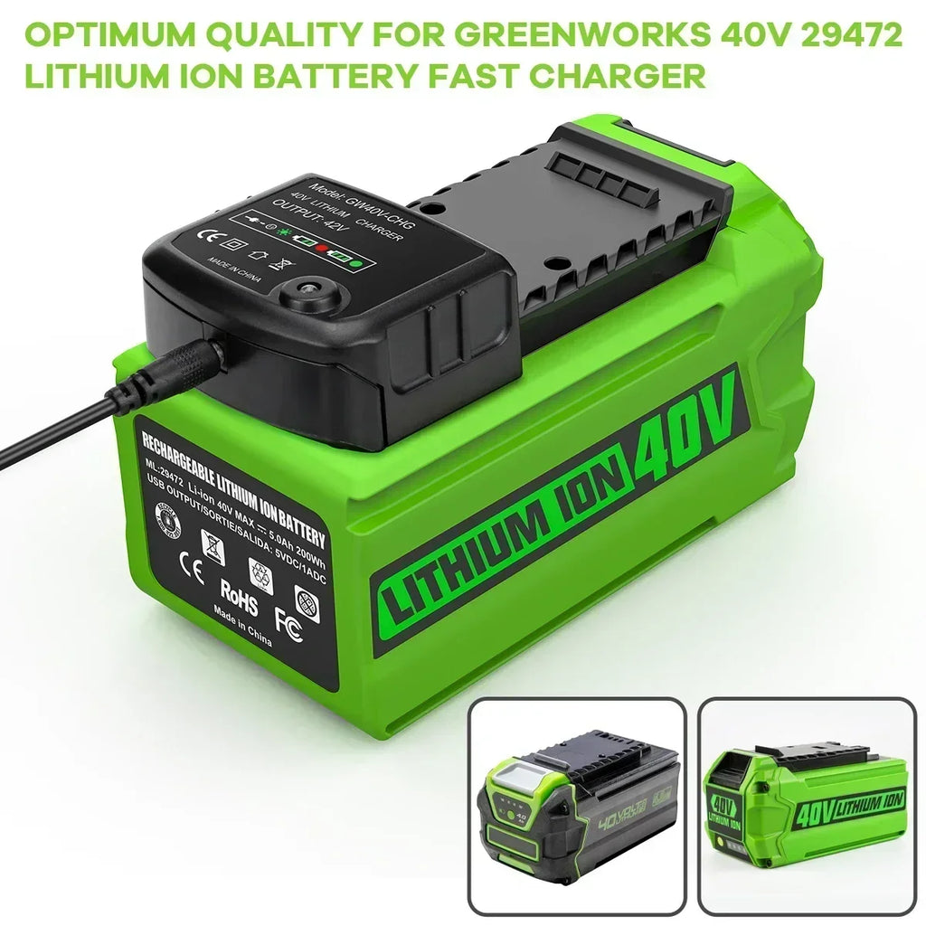 For Greenworks 40V Batteries 6Ah GreenWorks G-MAX Li-ion Battery Manufacturer Replacement Battery For Lawn Mower Power Tool