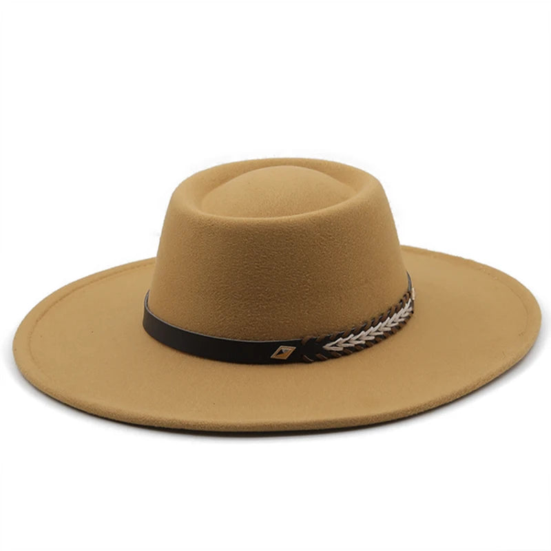 Wool Felt Panama Fedora — Classic British Style