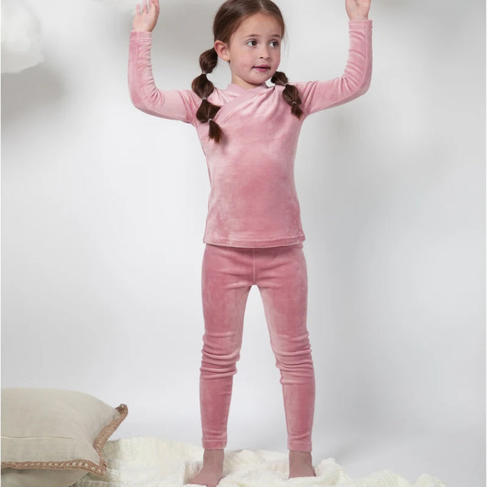Autumn Soft Wrap Velvet Kids Pajamas — Footie & Nightgown