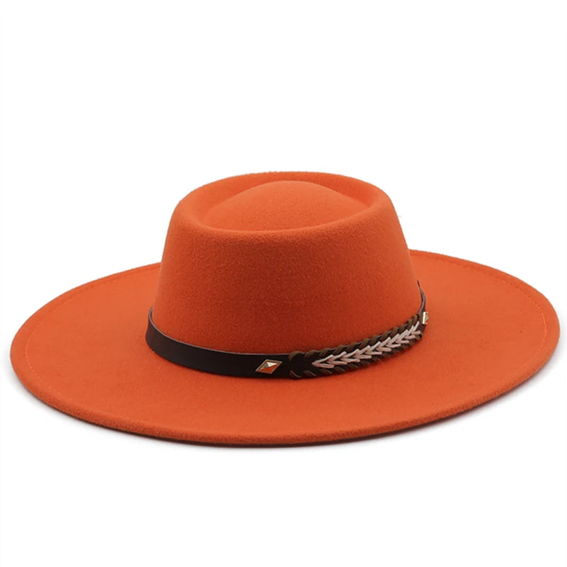 Wool Felt Panama Fedora — Classic British Style
