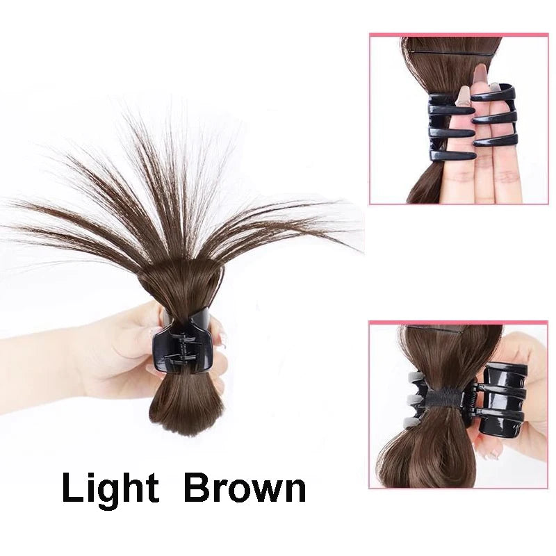 Sunslymei Claw Clip High Ponytail Synthetic Wig