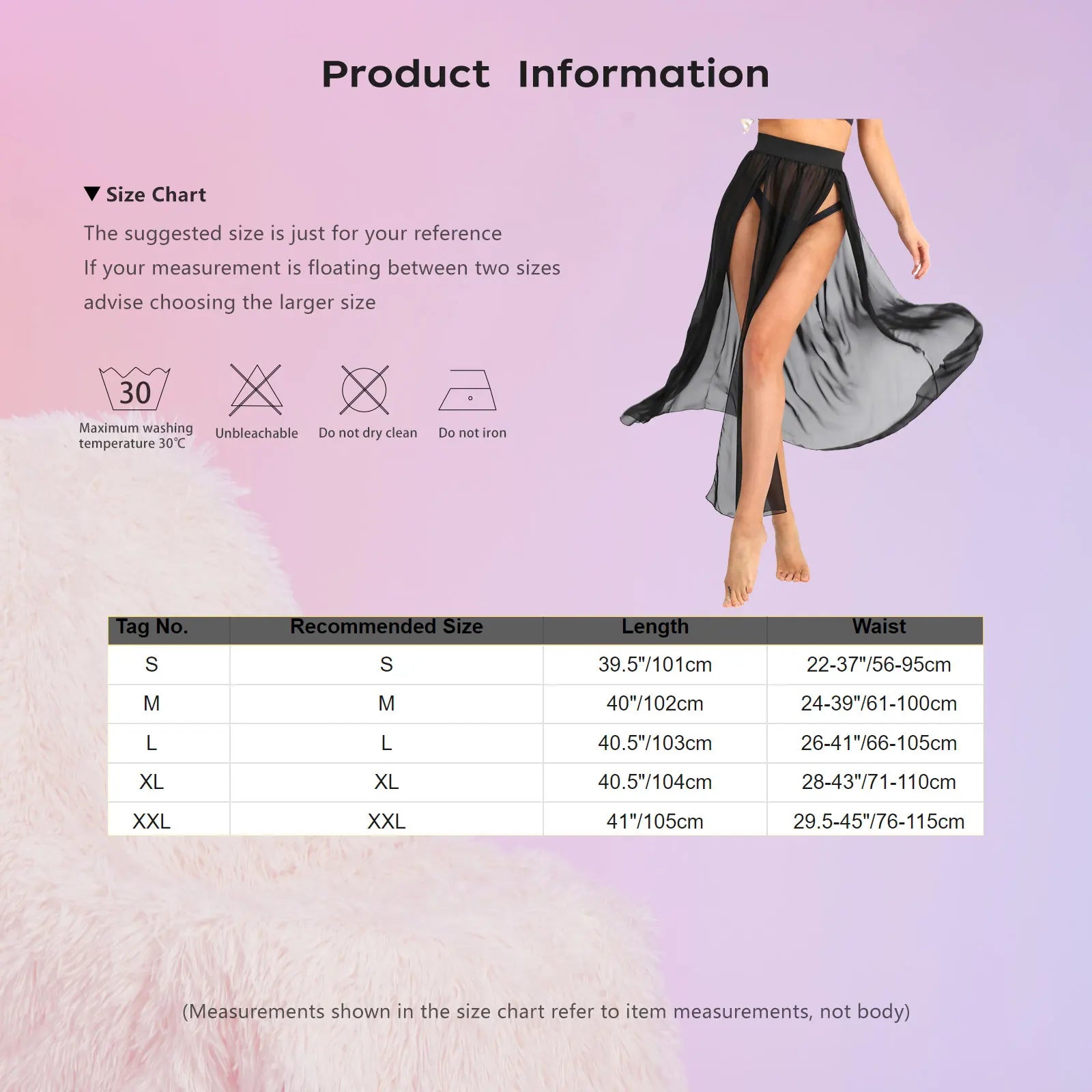 Sheer Chiffon High-Split Maxi Skirt
