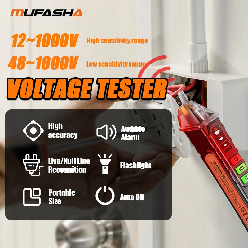 MUFASHA Non-Contact Voltage Detector Pen