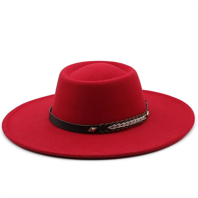 Wool Felt Panama Fedora — Classic British Style