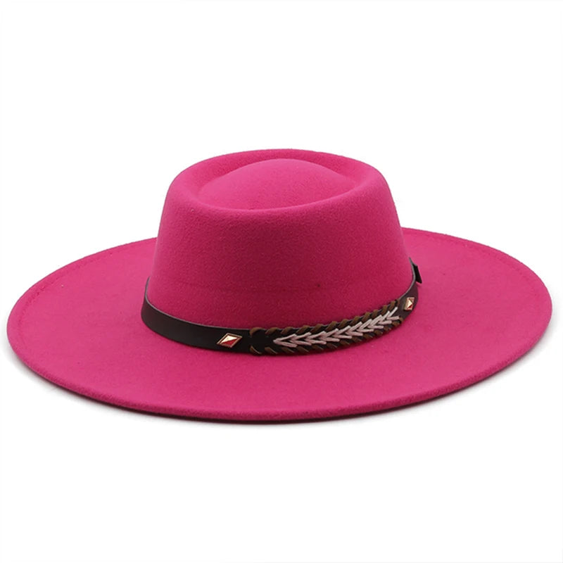 Wool Felt Panama Fedora — Classic British Style