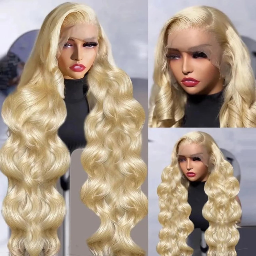 613 Blonde Body Wave Lace Front Wig – 220 Density