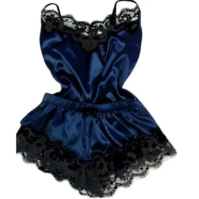 Lace Cami Top & Shorts Pajama Set