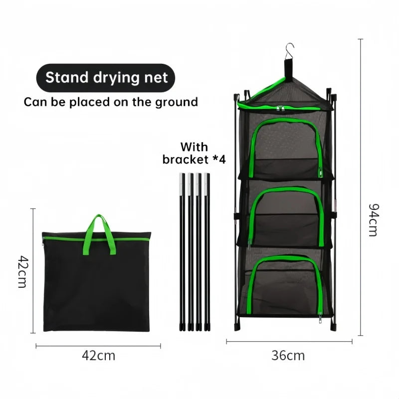 Camping Tableware Hanging Mesh Drying Net