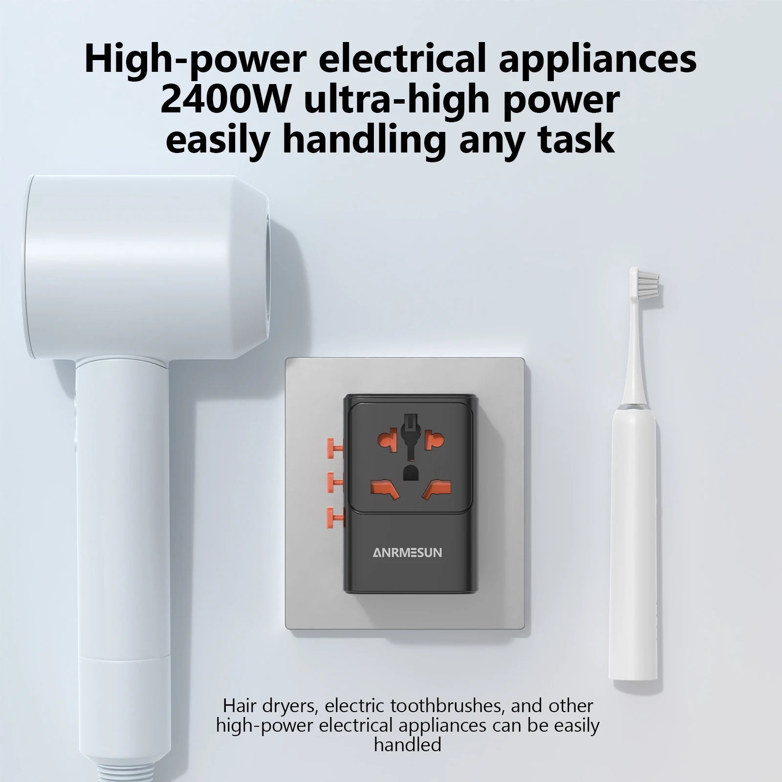 Universal Travel Adapter 4-in-1 with USB-C PD 65W