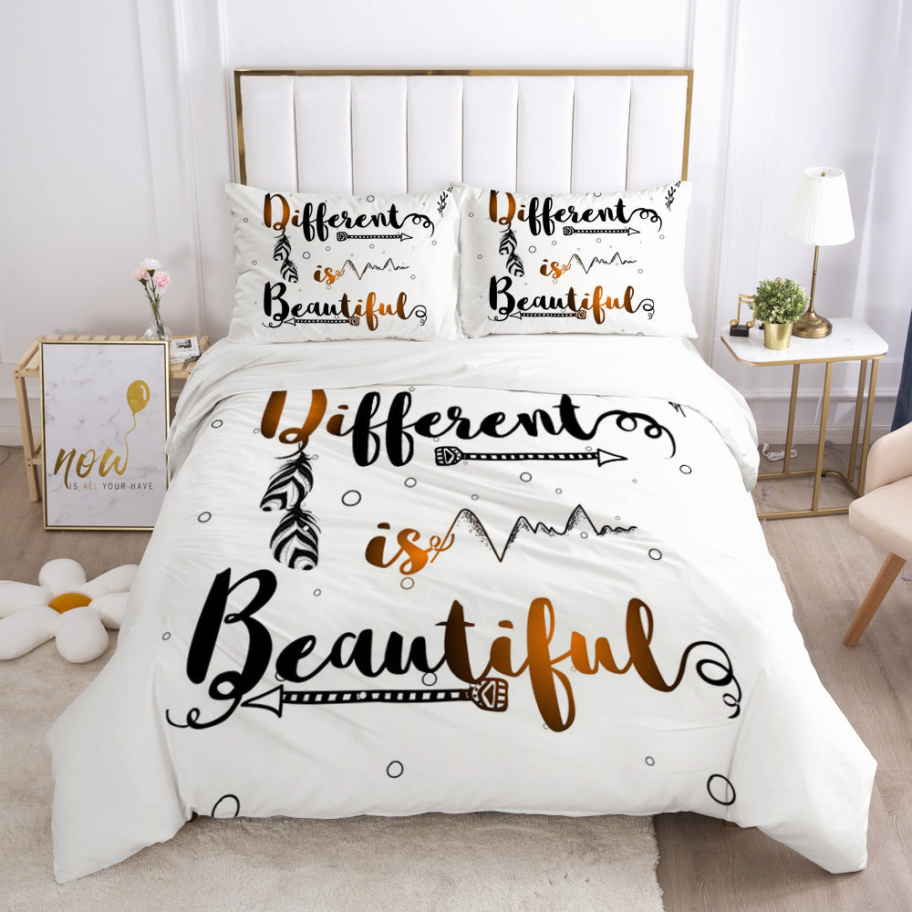 3D Digital Print Bedding Set — Bold Geometric Duvet Cover