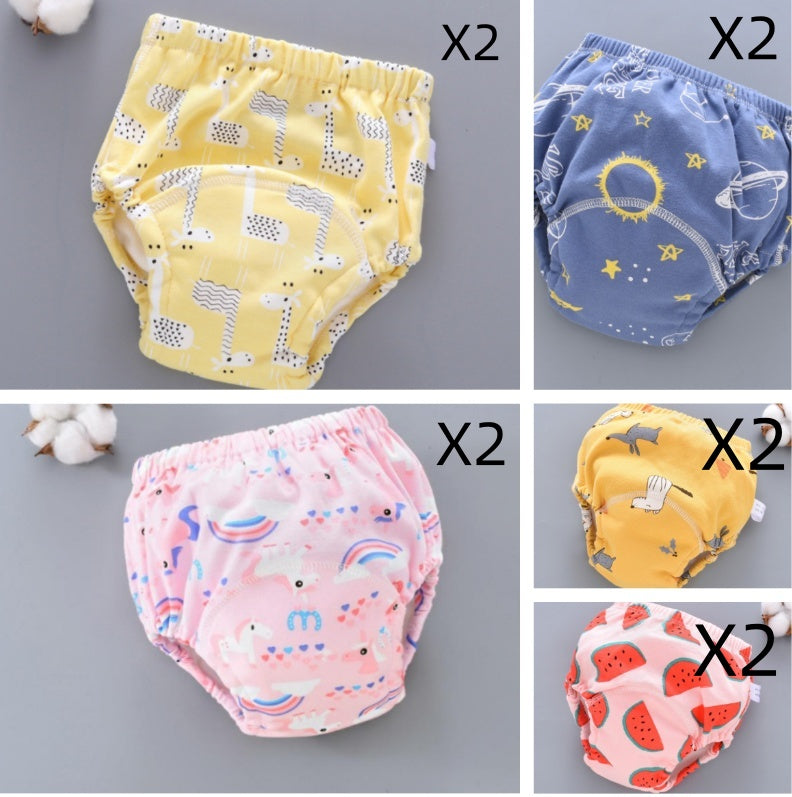 Baby Training Pants 6-Layer Washable Diaper Cover