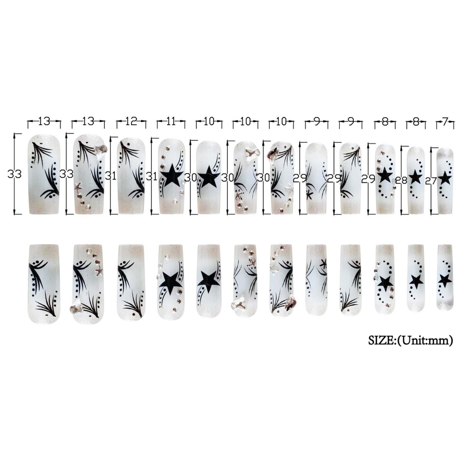 Women's Rhinestone Patch Press-On Nails — Luxury Nail Art