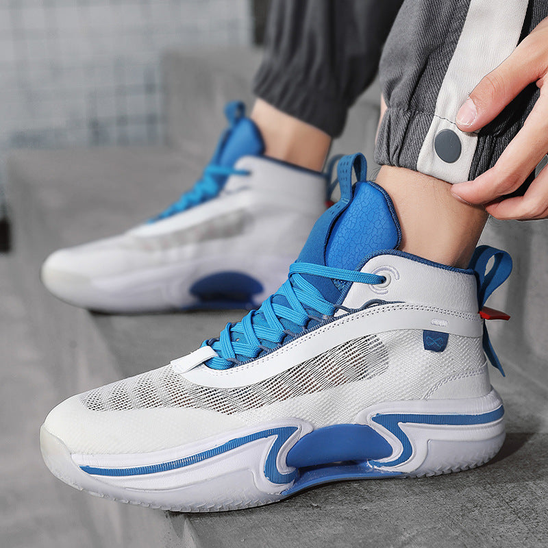 Men's High-Top Shock-Absorbing Athletic Sneakers