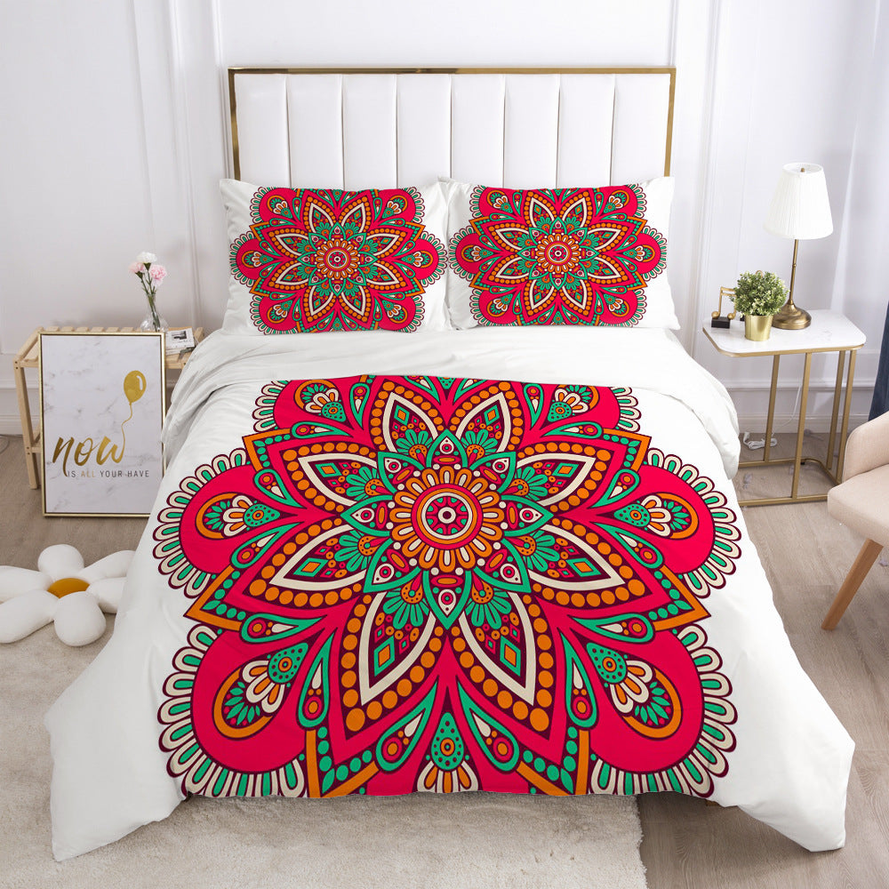 3D Digital Print Bedding Set — Bold Geometric Duvet Cover