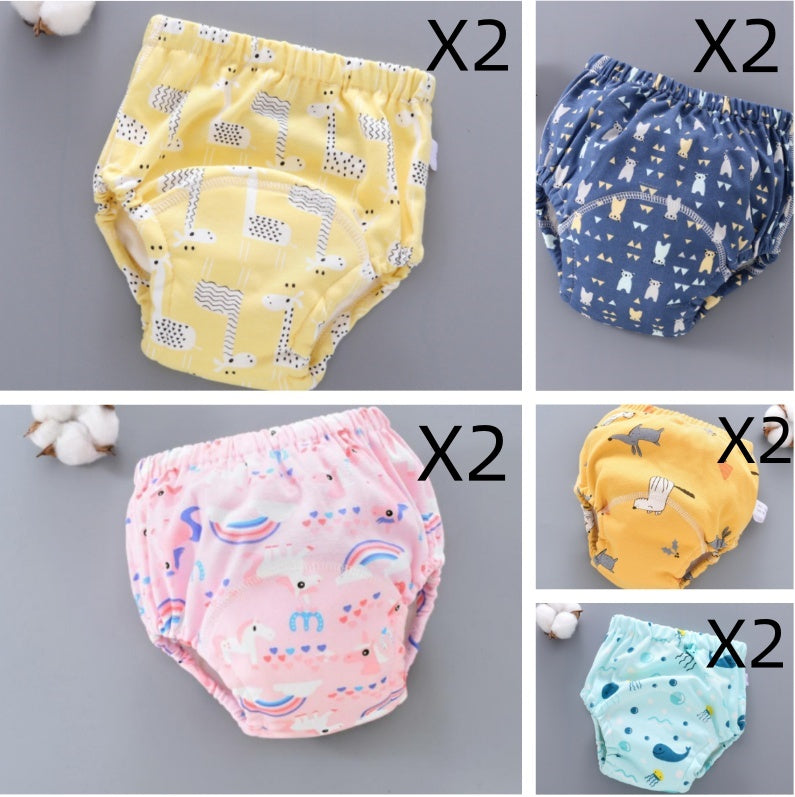 Baby Training Pants 6-Layer Washable Diaper Cover