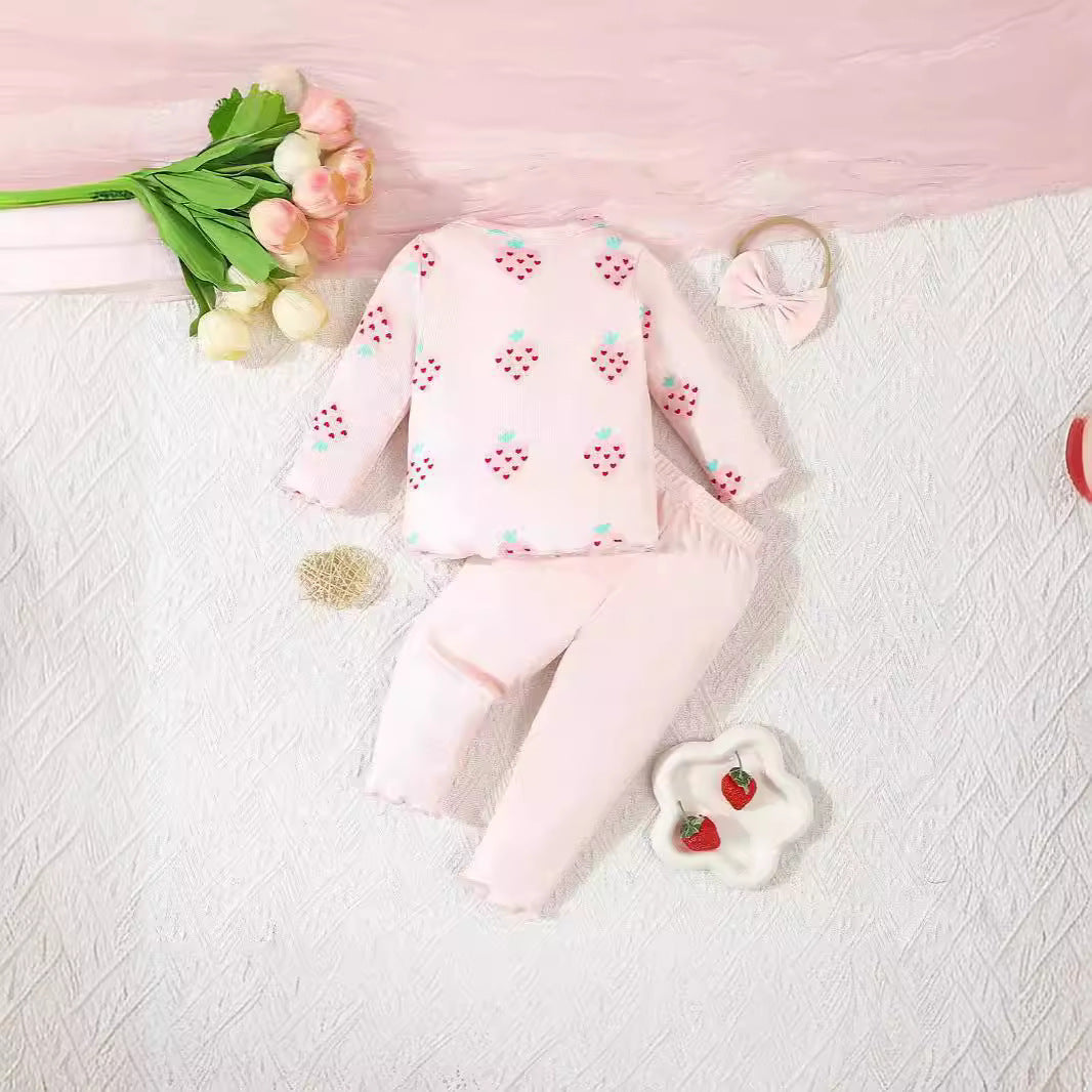 Infant 3-Piece Printing Suit Baby Set