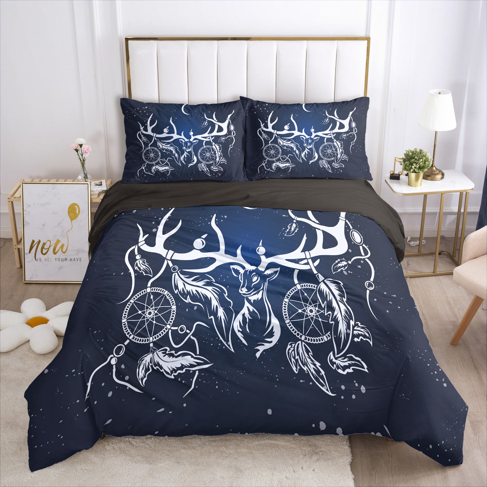 3D Digital Print Bedding Set — Bold Geometric Duvet Cover
