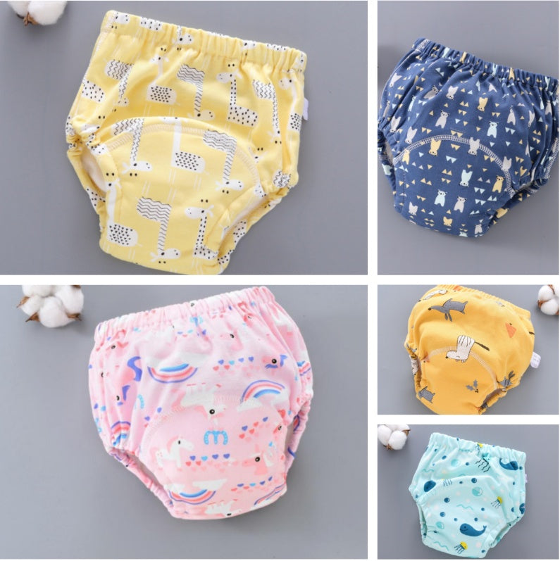 Baby Training Pants 6-Layer Washable Diaper Cover